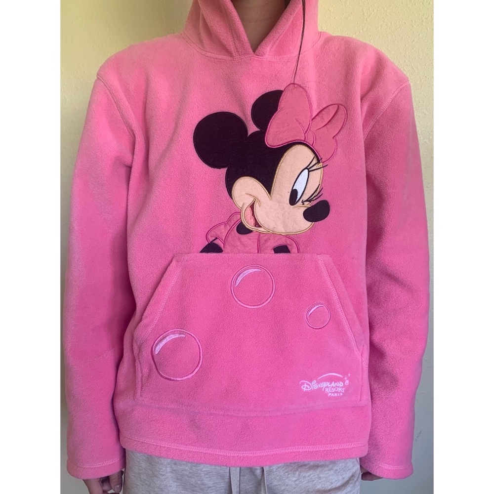 Disneyland Minnie Mouse Pink Pull Over Hoodie